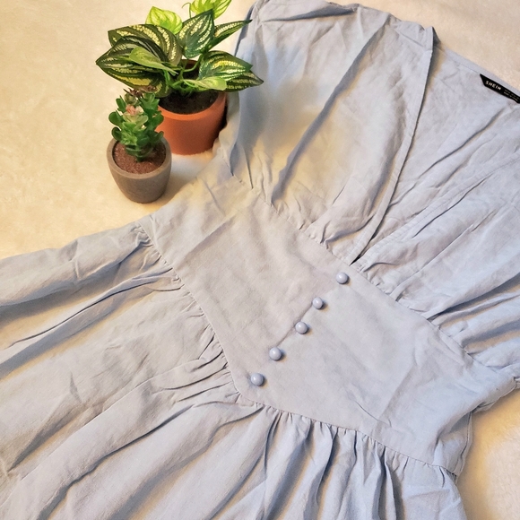 Shein Batwing Sleeve Button Front Dress - Picture 3 of 7
